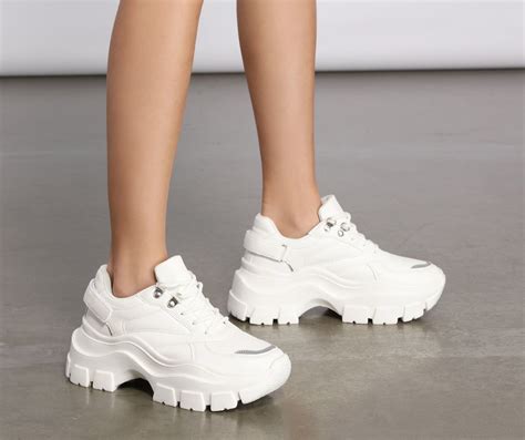 chunky white shoes|chunky white shoes women.